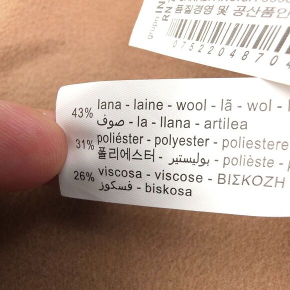 NWT Zara Wool Duster Belted Wrap Coat Tailored Old Money Quiet Luxury Minimal - Picture 8 of 9